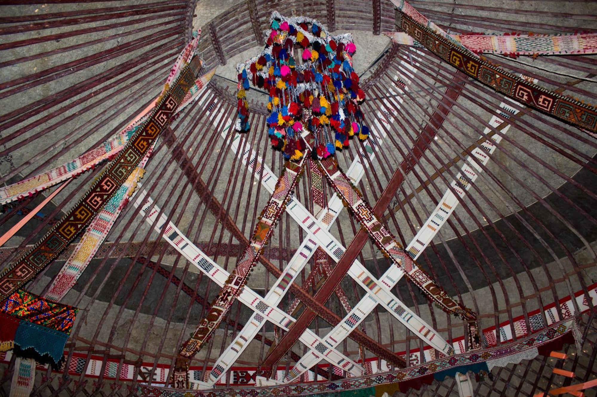 Authentic Uzbek Yurt Camp Eco-Friendly Hotel Nurota Buitenkant foto