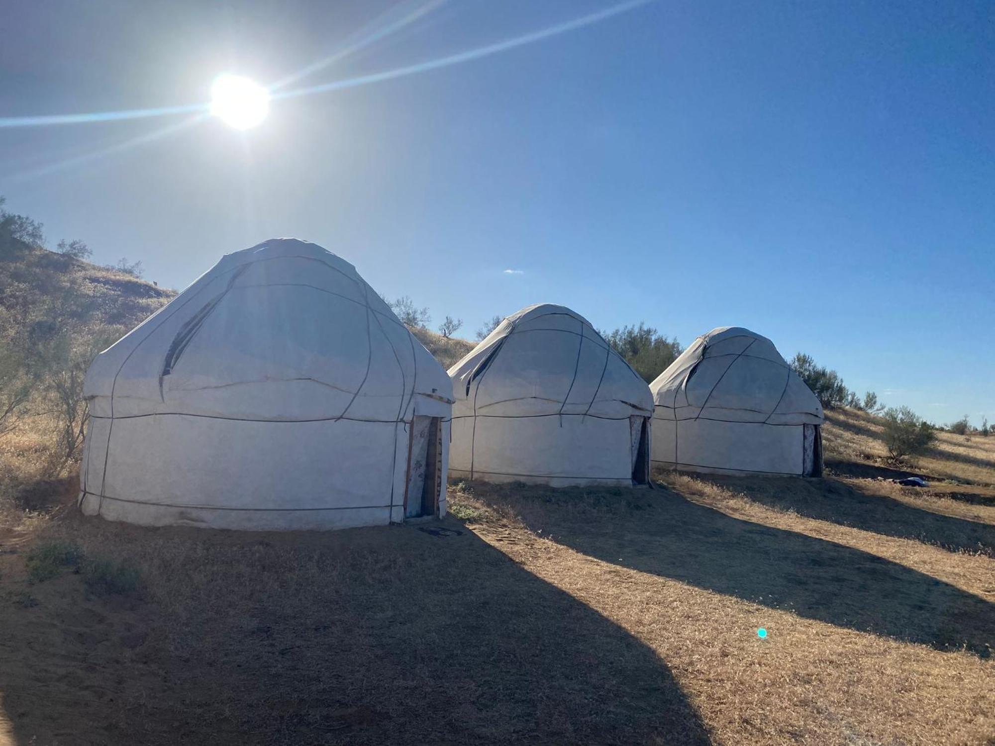 Authentic Uzbek Yurt Camp Eco-Friendly Hotel Nurota Buitenkant foto